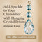 Crystal chandelier pendants and replacement crystals with octagon beads