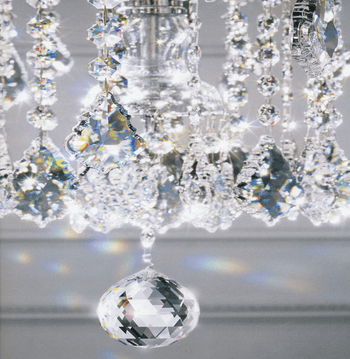 Crystal prisms for chandeliers