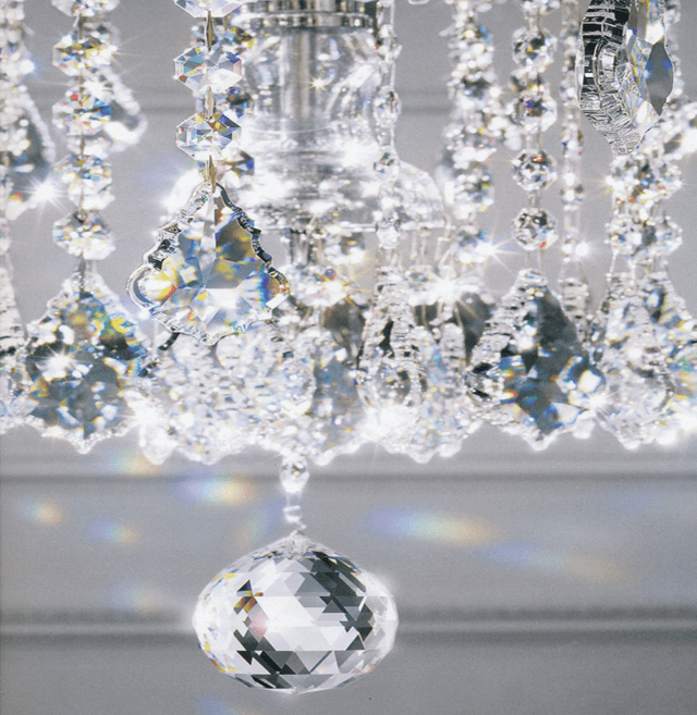 Crystal prisms for chandeliers