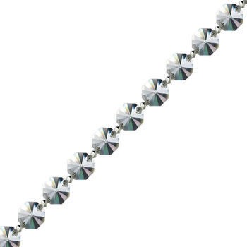 Crystal Garland Swarovski Spectra Crystal Octagon Prisms Strand by CrystalPlace
