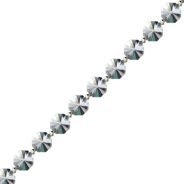 Crystal Garland Swarovski Spectra Crystal Octagon Prisms Strand by CrystalPlace