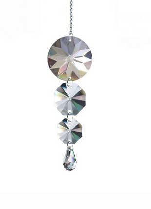 Crystal Suncatcher 5 inch Clear Waterfall Prisms Magnificent Brand