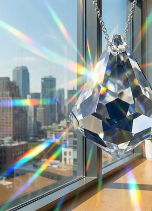 Crystal Suncatcher 50mm Swarovski Strass Clear Cone Prism made in Austria