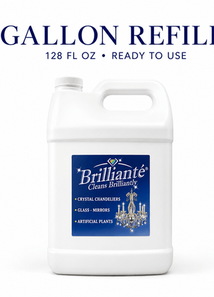 Brilliante Crystal Chandelier Cleaner one-gallon 128 oz refill container