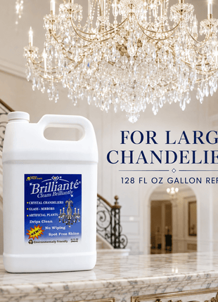 Brilliante one-gallon cleaner refill for large crystal chandeliers