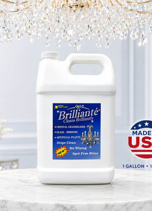 Made in USA Brilliante Crystal Chandelier Cleaner one-gallon refill