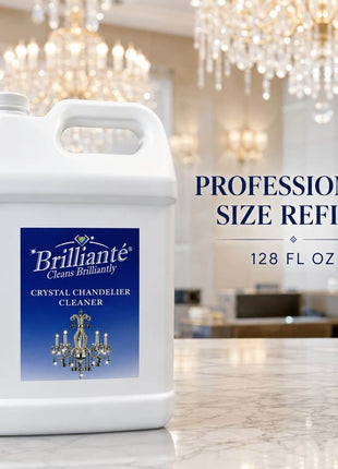 Brilliante professional-size one-gallon crystal chandelier cleaner refill