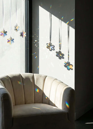 Snowflake crystals by crystal place 4 pcs