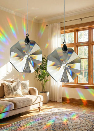 crystal place octagon 40mm (2 pcs)