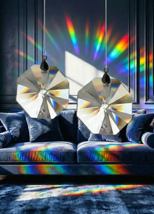 crystal place clear octagon 40mm (2 pcs) 