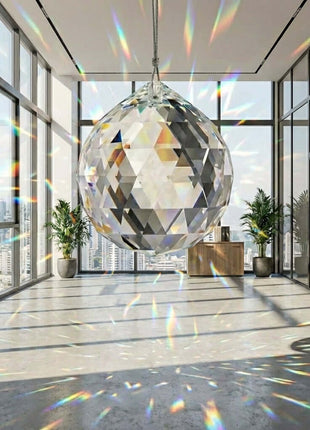 Hanging crystal ball Swarovski crystal 100mm - 4-inches