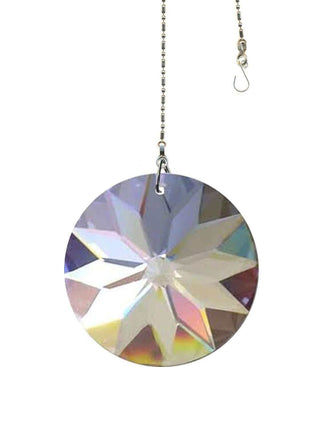 Hanging Crystal Suncatcher 40mm Magnificent Crystal Clear Sun Disk Prism
