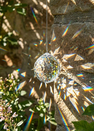Crystal Suncatcher 30mm Swarovski crystal Clear Faceted Ball 