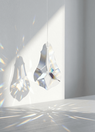 Large Vintage Bell Swarovski Crystal Prism Suncatcher 6in Made Austria