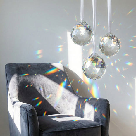 Real crystal ball by crystal place 3-pcs