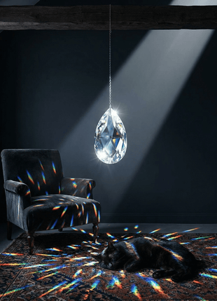 hanging crystal almond by crystal place