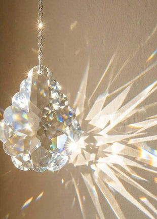 crystal suncatcher Swarovski Strass Crystal 3 inches Clear Arabesque Pendeloque 