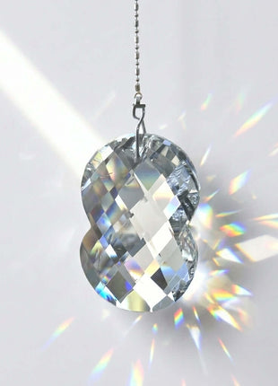 Hanging clear crystal suncatcher REAL CRYSTAL