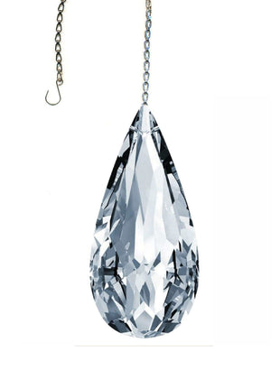suncatcher Swarovski Strass Crystal 1.5 inches Clear Radiant Pear Shape Prism