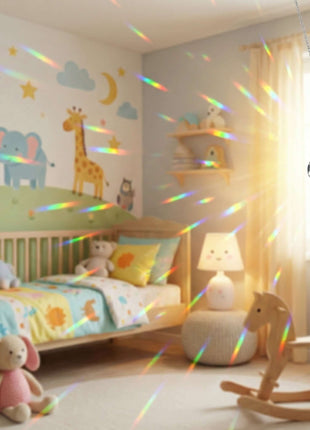 amazing crystal suncatcher making rainbows by crystal place