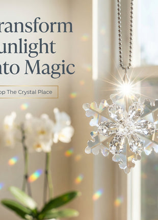 Snowflake crystal by crystal place