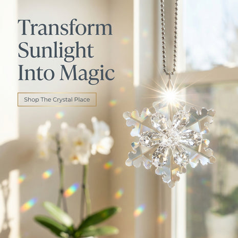 Snowflake crystal by crystal place