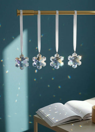 Swarovski crystal hanging snowflakes 