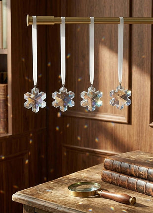 Swarovski crystal snowflake hanging 4 pcs