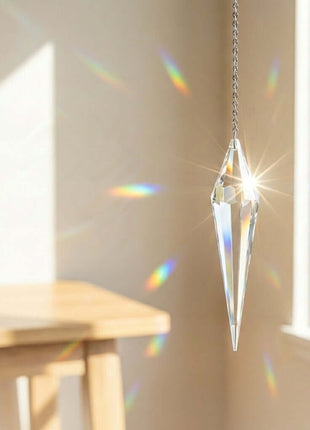 crystal suncatcher cone drop shape
