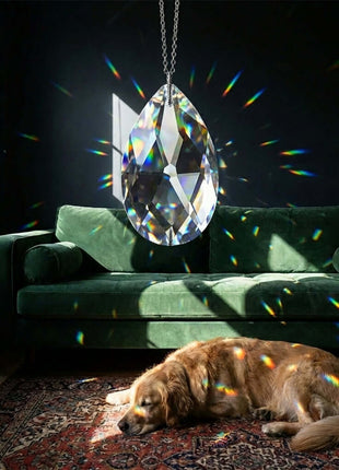 Suncatcher Amazing crystal almond shape made in Austria