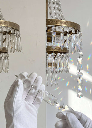 Amazing clear crystal garland magnificent crystal brand