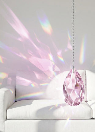 Crystal Suncatcher Almond Prism 2 inch Swarovski Strass Rosaline Almond crystal