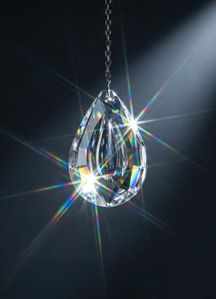 Hanging crystal Dragon eye clear crystal by CrystalPlace.com