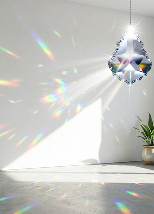 Crystal Suncatcher 5 inches Clear Pendeloque Prism 