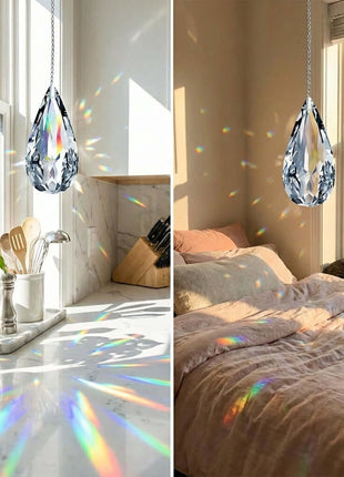 suncatcher Swarovski Strass Crystal Clear Radiant drop Shape 