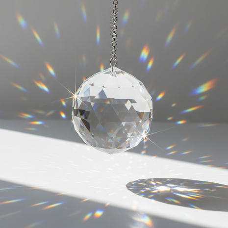 Hanging Real crystal ball 60mm by crystalplace.com