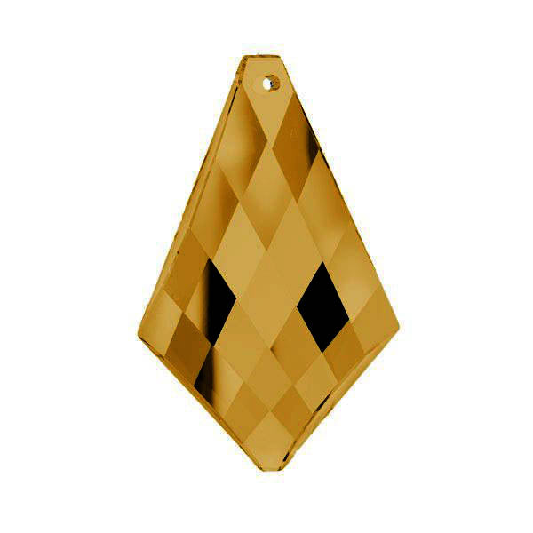 Classic Kite Crystal Prism 3 inches Golden Teak - CrystalPlace