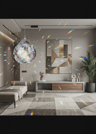 Crystal Suncatcher 30mm Clear Extra Faceted Ball by Crystal Place