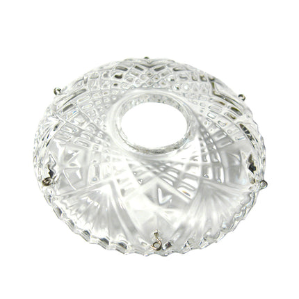 Crystal Bobeche 4 inches Clear with 26mm Center Hole, 6 Pins
