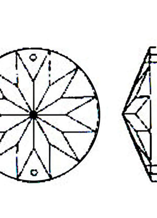 Sun Shine Round Crystal 40mm Clear Prism with Two Holes
