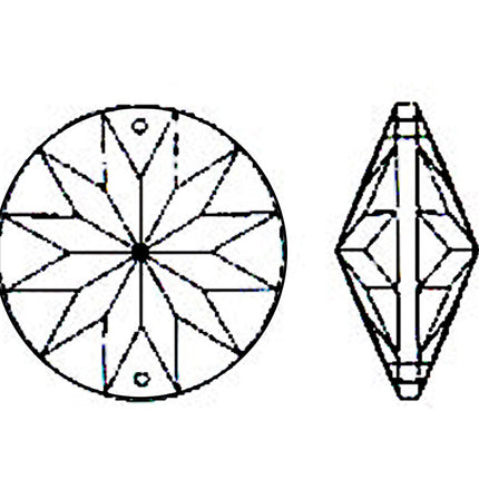 Sun Shine Round Crystal 45mm Clear Prism with Two Holes