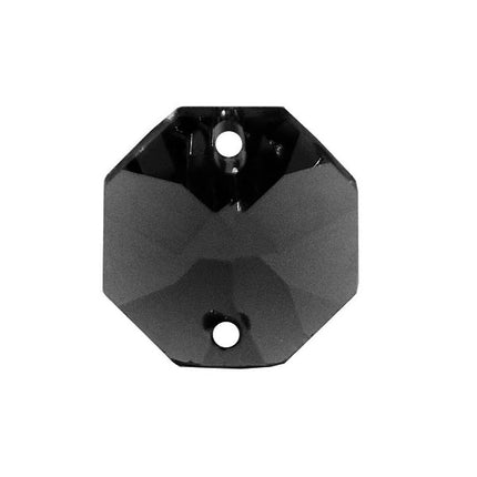 Octagon Crystal 14mm Smoke Prism with Two Holes