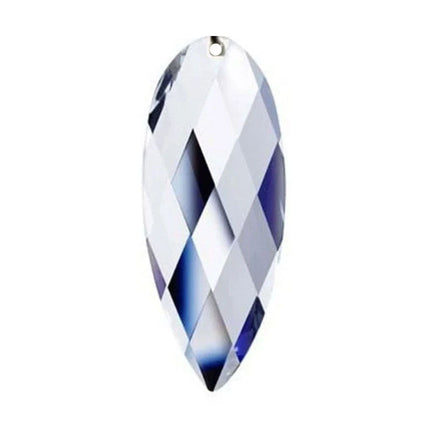 Twist Crystal 3 inches Clear Prism with One Hole on Top