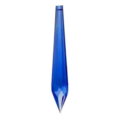 Drop Crystal 2.5 inches Blue Prism with One Hole on Top
