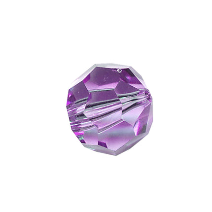 Faceted Round Bead Crystal 10mm Alexandrite Prism with Hole Through