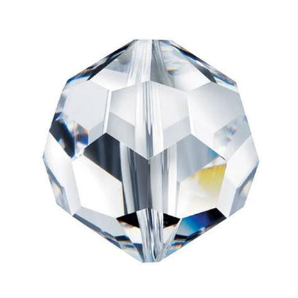 Swarovski Strass Crystal 12mm Clear Faceted Round Bead with Hole Through