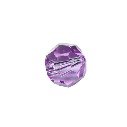 Faceted Round Bead Crystal 8mm Alexandrite Prism with Hole Through