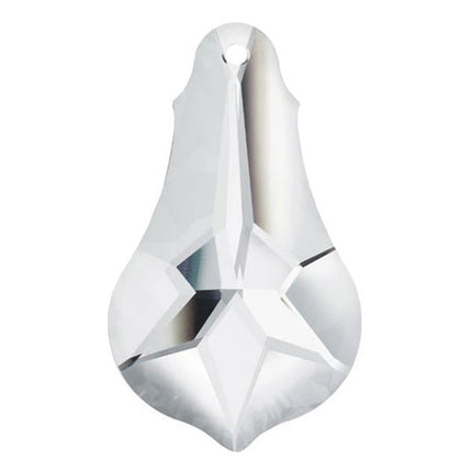 Faceted Bell Crystal 2 inches Clear Prism with One Hole on Top