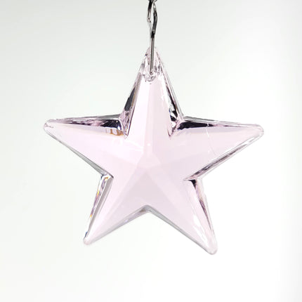 Crystal Star Ornament Faceted Crystal Star 43mm Rosaline Amazing Brilliance