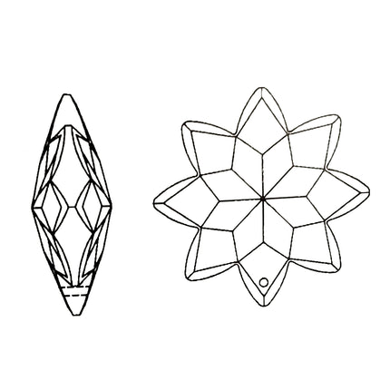 Crystal Snowflake Facets